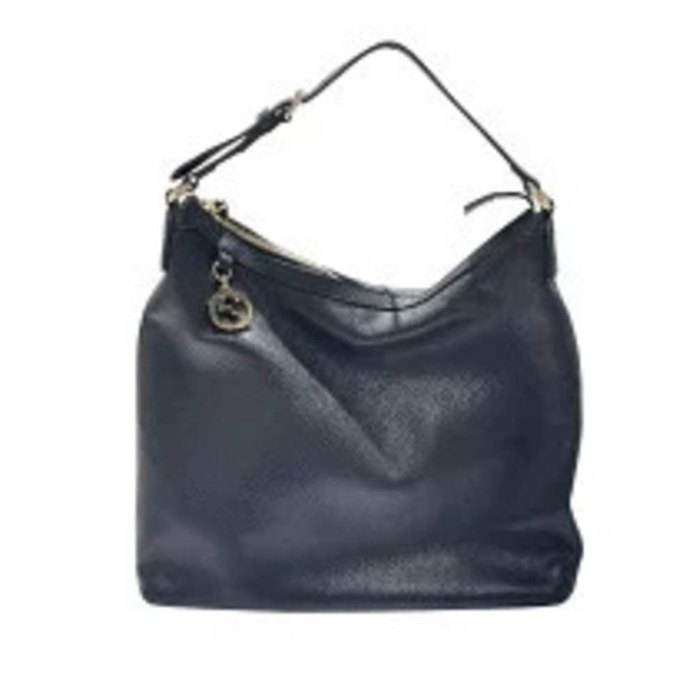Gucci Interlocking G Hobo Bag Black Leather Shoulder